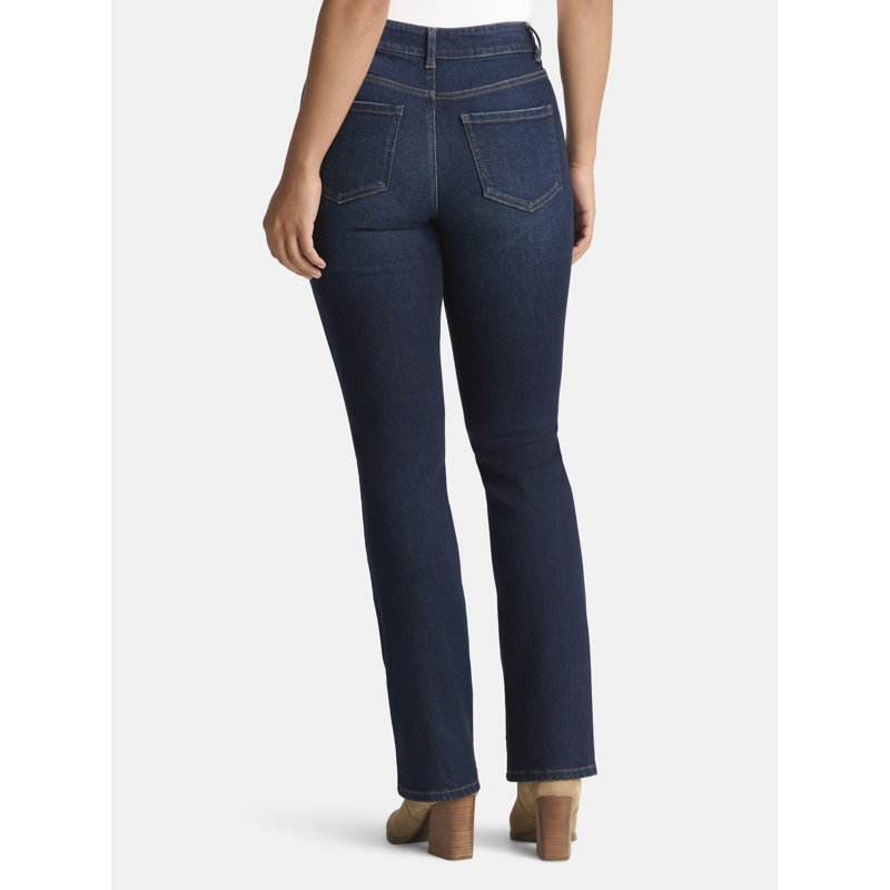 Time And Tru Women's Mid Rise Bootcut Jeans Available In 30" 32" 34" Inseams Sizes 0-20