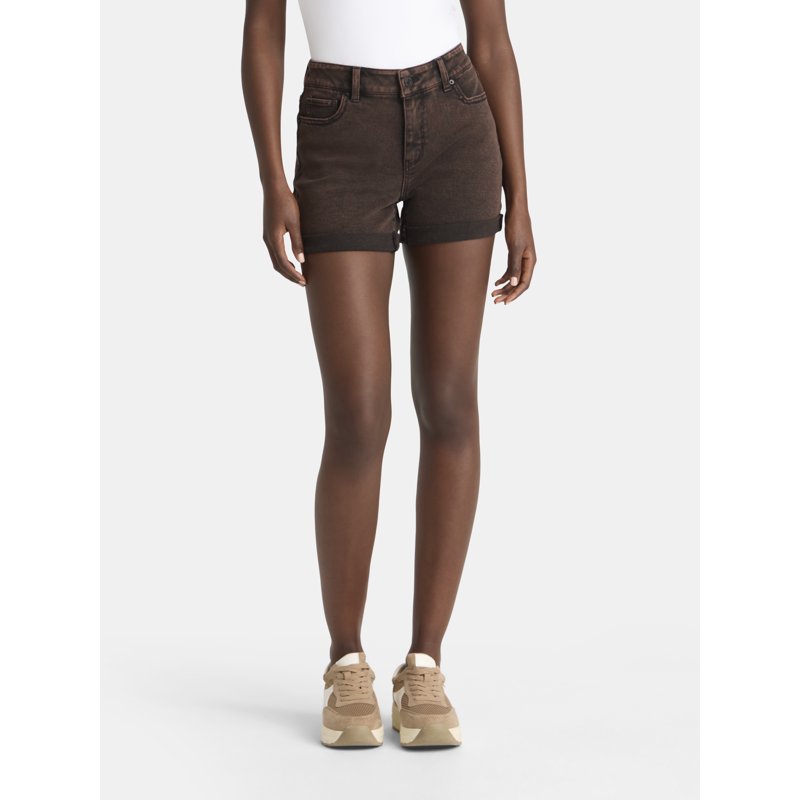 Time and Tru Women's Mid Rise Denim Short 4" Inseam sizes 2-20