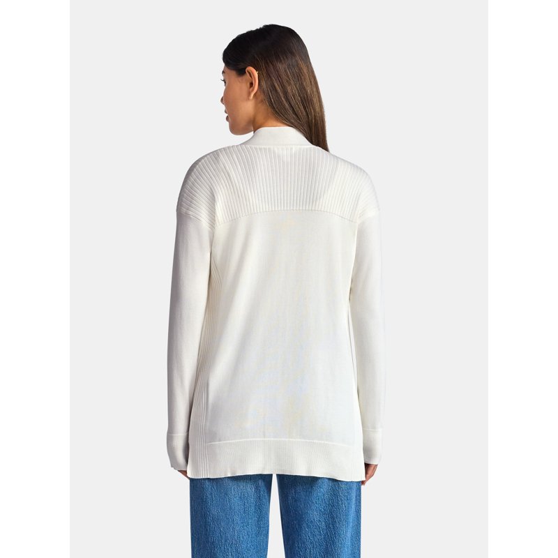 Time And Tru Women's Open Front Cardigan Sweater Lightweight Sizes XS-XXXL