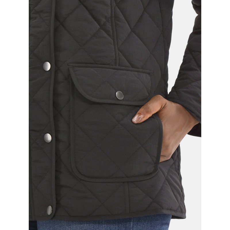 Time And Tru Women's Quilted Barn Coat Midweight Sizes XS-3X