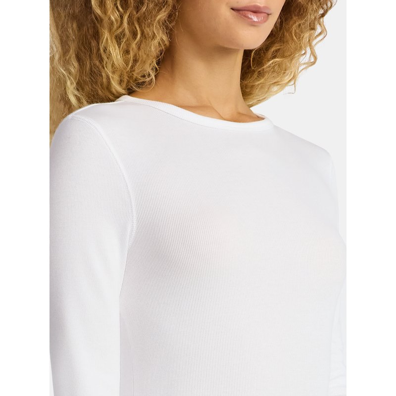 Time And Tru Women's Rib Tee With Long Sleeves Size XS-XXXL