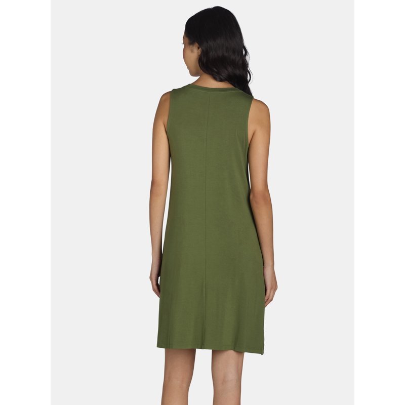 Time And Tru Women's Sleeveless Knit Swing Dress Sizes XS-XXXL