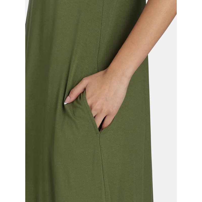 Time And Tru Women's Sleeveless Knit Swing Dress Sizes XS-XXXL