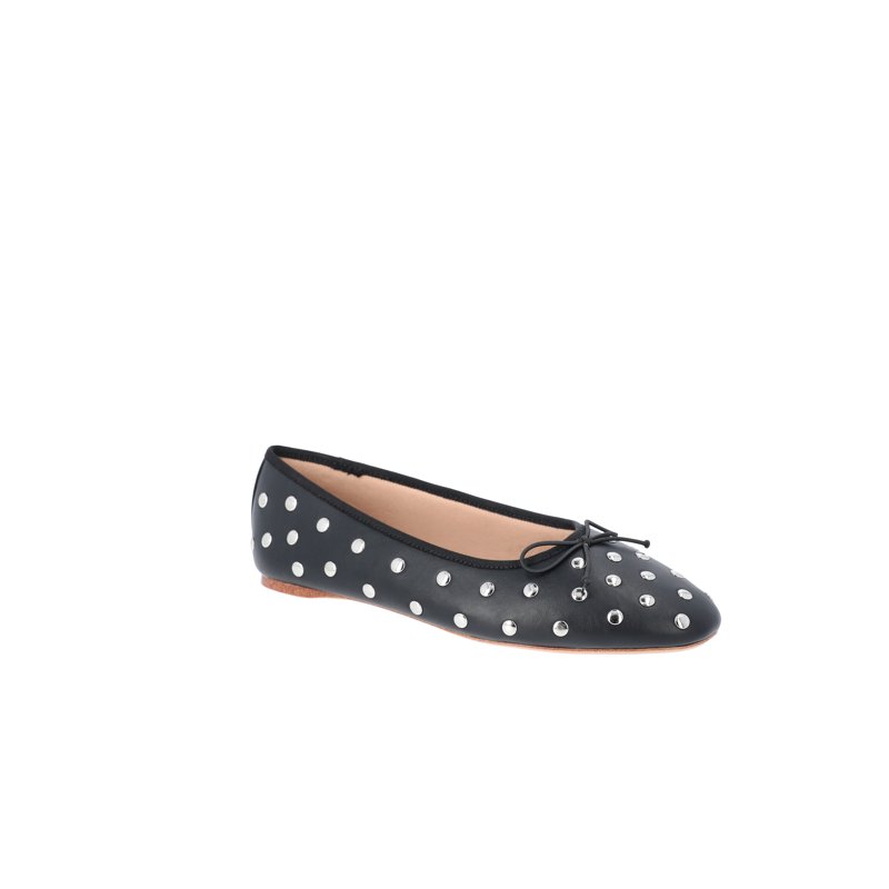 Time and Tru Women's Studded Ballet Flats