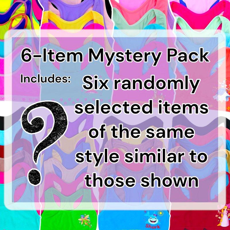 ToBeInStyle Girls' Pack Of 6 Racerback Training Bra Tops