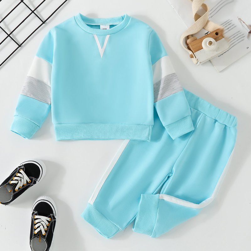 Toddler Boys Outfits Long Sleeve Sweatshirt Tops And Pants Child Kids 2Pcs Sports Sweatsuit Tracksuits