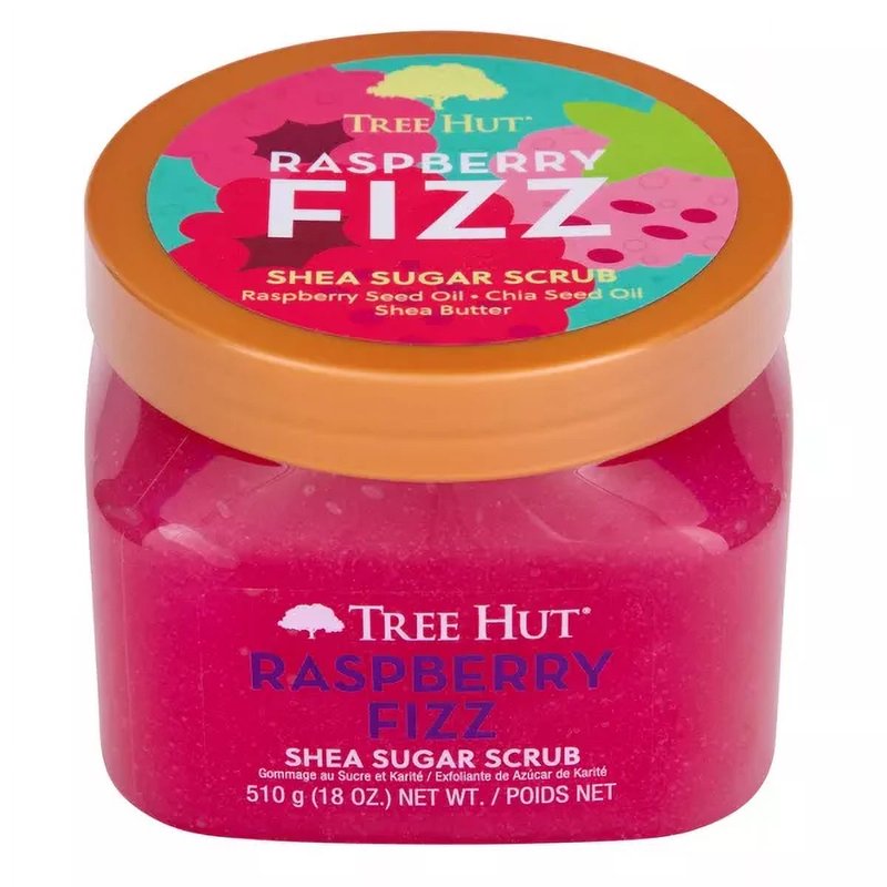 Tree Hut Raspberry Fizz Shea Butter Sugar Body Scrub 18 Oz