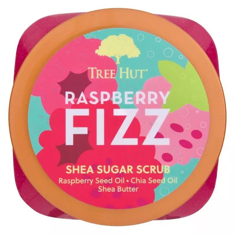 Tree Hut Raspberry Fizz Shea Butter Sugar Body Scrub 18 Oz