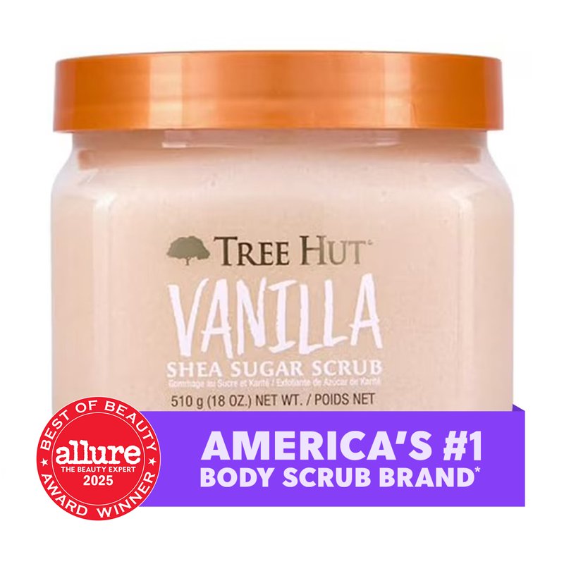 Tree Hut Vanilla Shea Butter Sugar Body Scrub 18 oz