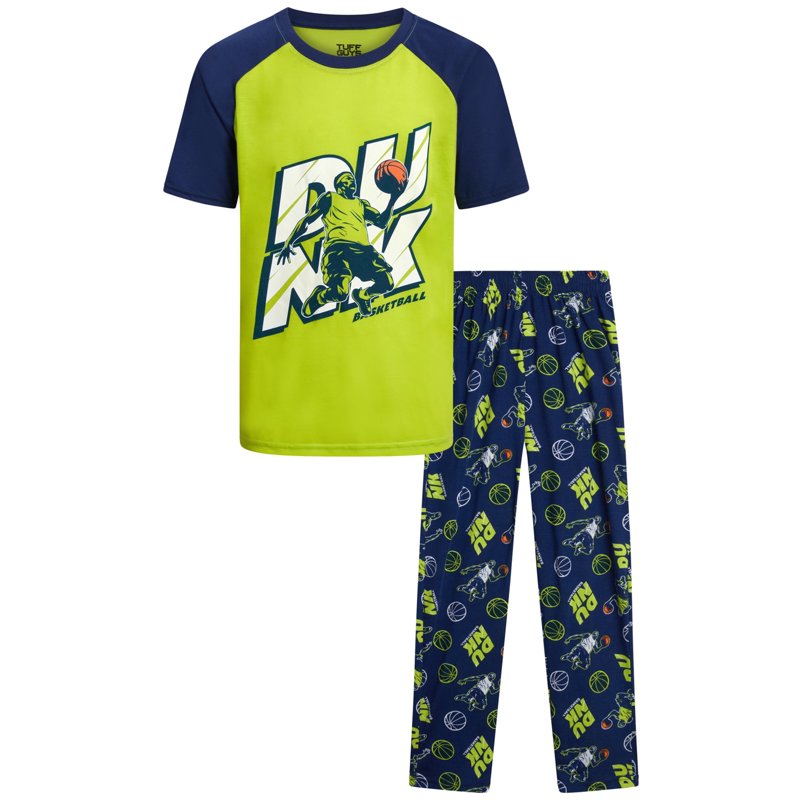 Tuff Guys Boys' Pajama Set - 2 Piece Sleep Shirt and Lounge Pants - Sleepwear for Boys (8-16)
