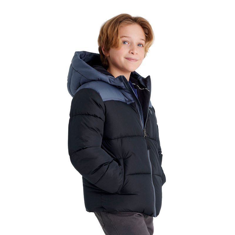 U.S Polo Assn. Boys Colorblock Puffer Jacket Sizes 4-18