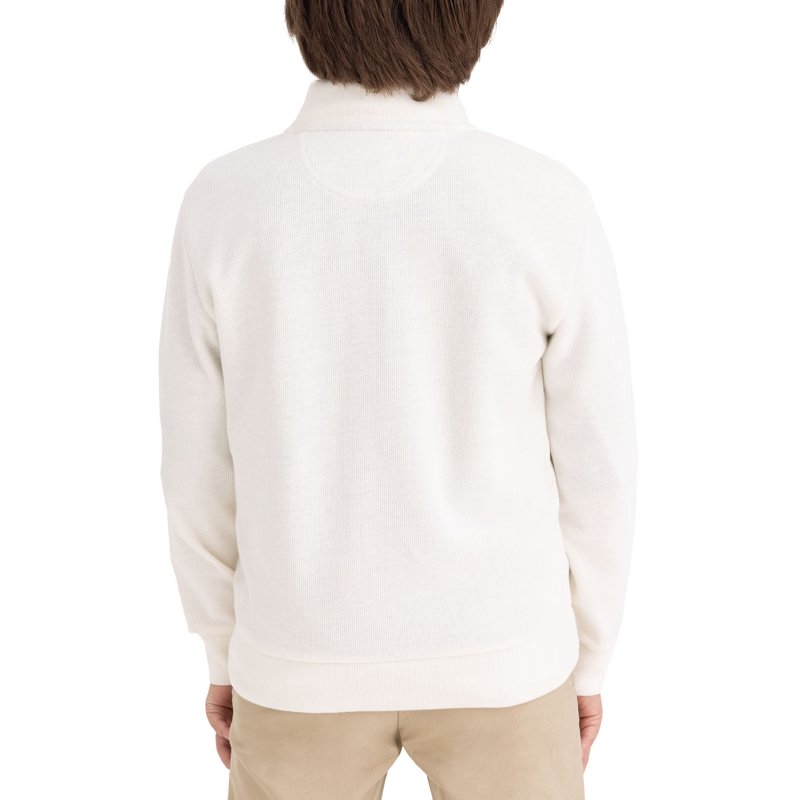 U.S. Polo Assn. Boys Flatback Rib Quarter Zip Sizes 4-18