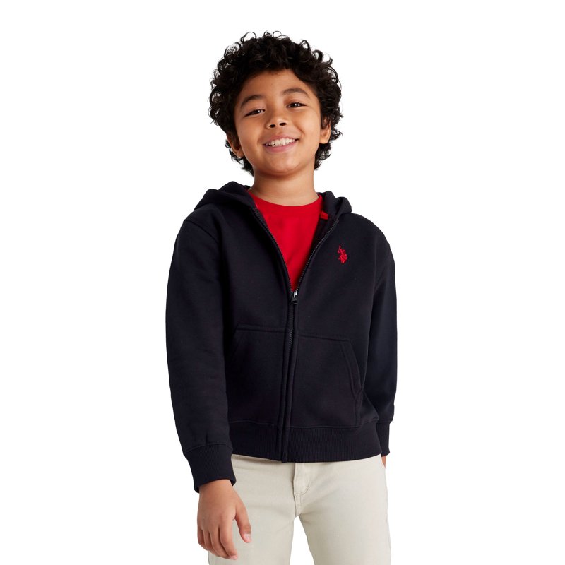 U.S. Polo Assn. Boys Fleece Zip-Up Hoodie Sizes 4-18