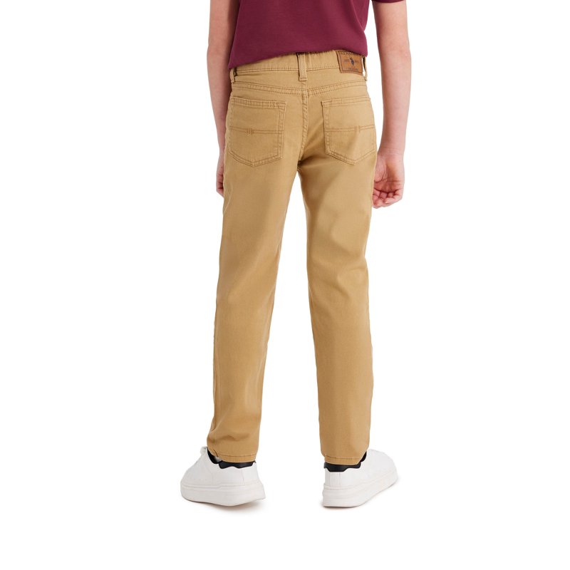 U.S. Polo Assn. Boys Stretch Twill 5-Pocket Straight Fit Pant Sizes 4-18