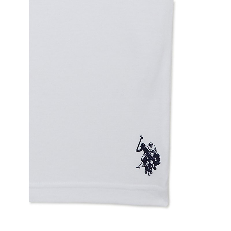 U.S. Polo Assn. Boys Tagless Cotton Crewneck T-Shirt Undershirt 5-pack Sizes (S-XXL)