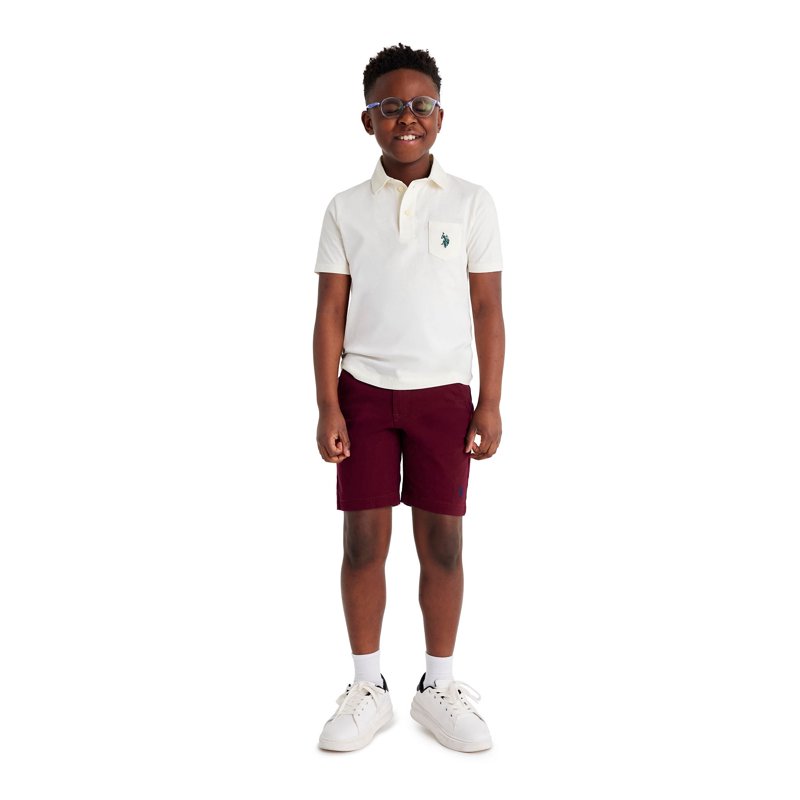 U.S. Polo Assn. Boys Twill Hartford Short Sizes 4-18
