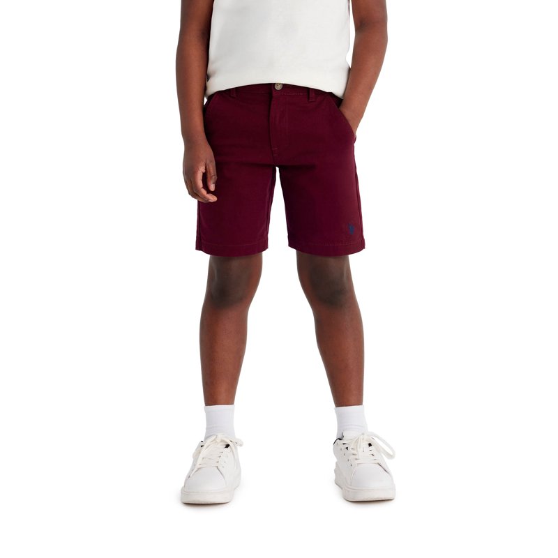 U.S. Polo Assn. Boys Twill Hartford Short Sizes 4-18