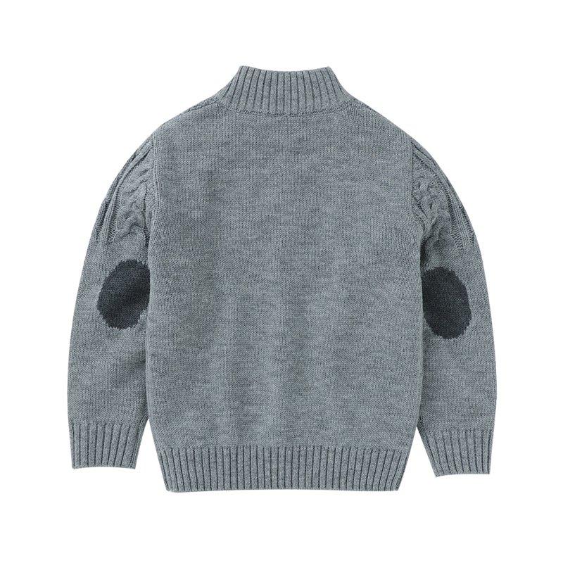 Utlike Boys Knit Sweater Baby Toddler Kids Patchwork Sweaters Thermal Jacket Knit Button Closure Coat Outwear Unisex Comfort Fit Top For Daily Wear Size 2 Years-3 Years