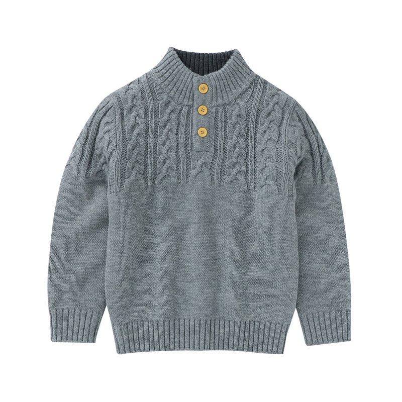 Utlike Boys Knit Sweater Baby Toddler Kids Patchwork Sweaters Thermal Jacket Knit Button Closure Coat Outwear Unisex Comfort Fit Top For Daily Wear Size 2 Years-3 Years