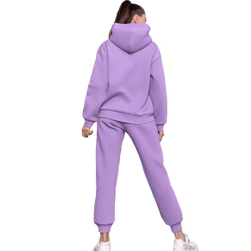 UVN Hoodie Tracksuit For Women Casual Sweatsuit 2Pcs Jogger Set Activewear Outfits With Pockets