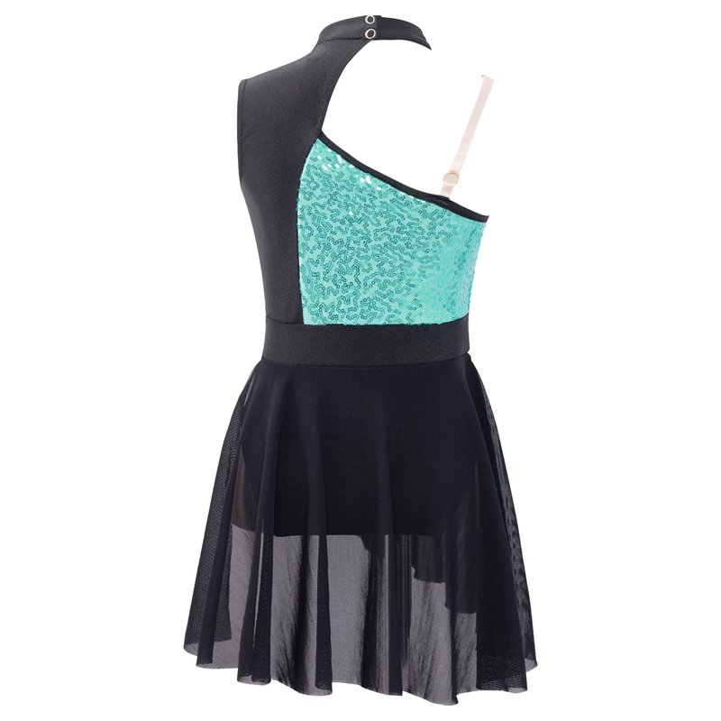 Vastwit Kids Girls Lyrical Dance Dress Latin Jazz Modern Dance Costume Contemporary Dancewear Ballet Light Green 10