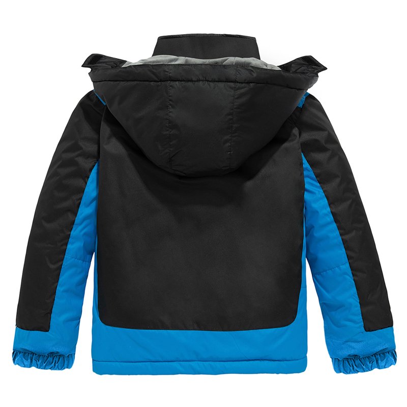 Wantdo Kid Boy's Winter Snow Coat Kid's Ski Jacket With Removable Hood Black Size 8