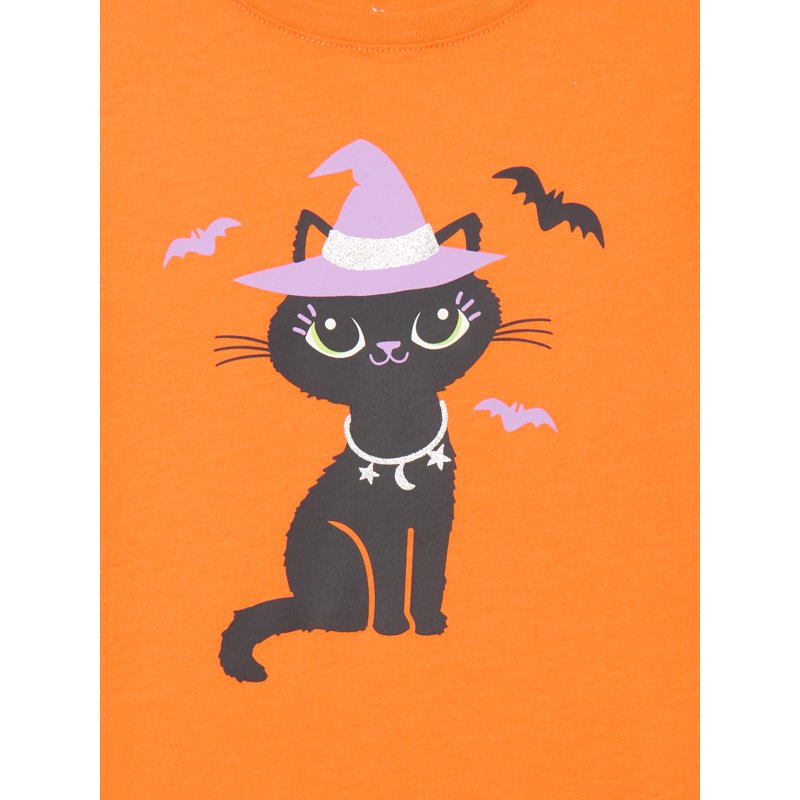 Way To Celebrate Girls Halloween Graphic T-Shirt Sizes 4-18