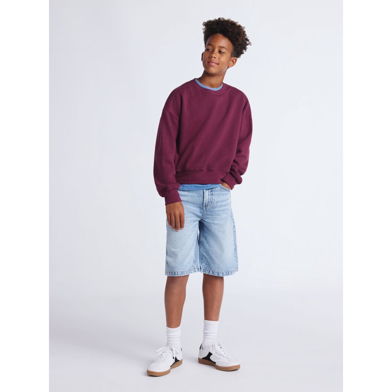 Weekend Academy Boys Long Sleeve Crewneck Sweatshirt Sizes 4-18