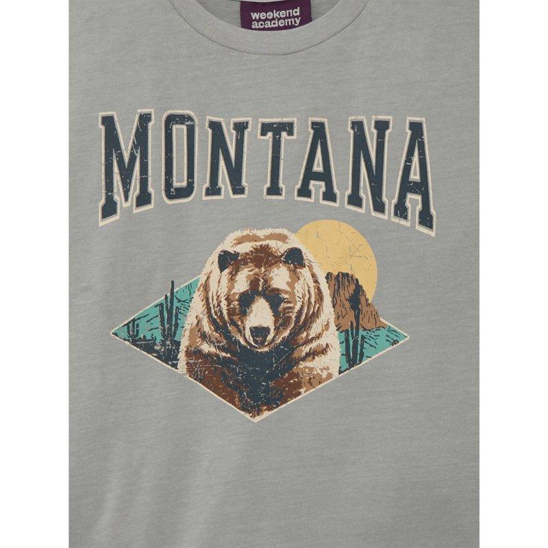 Weekend Academy Boys Oversized Graphic Tee With Short Sleeves Sizes 4-18