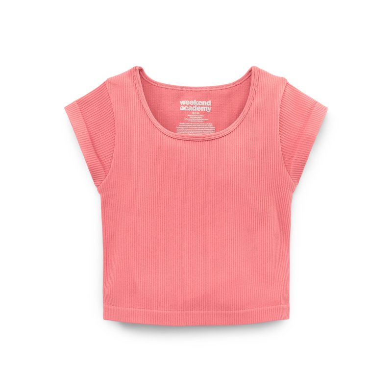Weekend Academy Girls Cap Sleeve Seamless Top Sizes 4-18