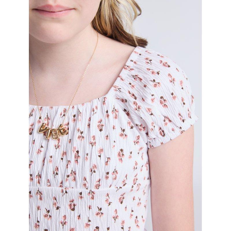 Weekend Academy Girls Cap Sleeve Top Sizes 4-18