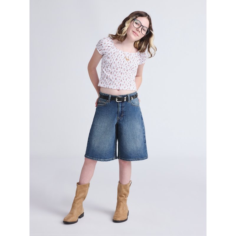 Weekend Academy Girls Cap Sleeve Top Sizes 4-18