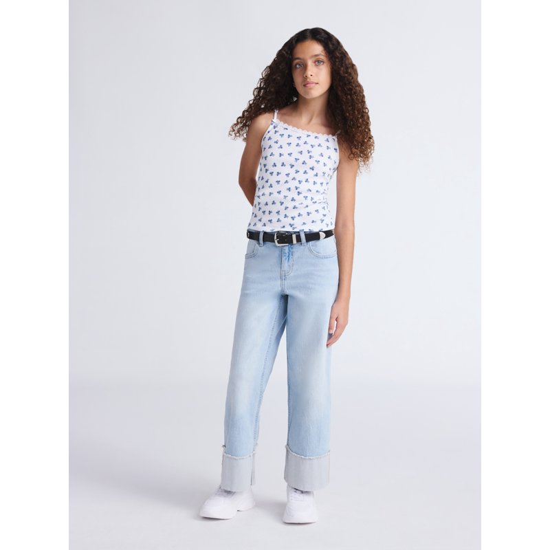 Weekend Academy Girls Cuffed Hem Jeans Sizes 5-18