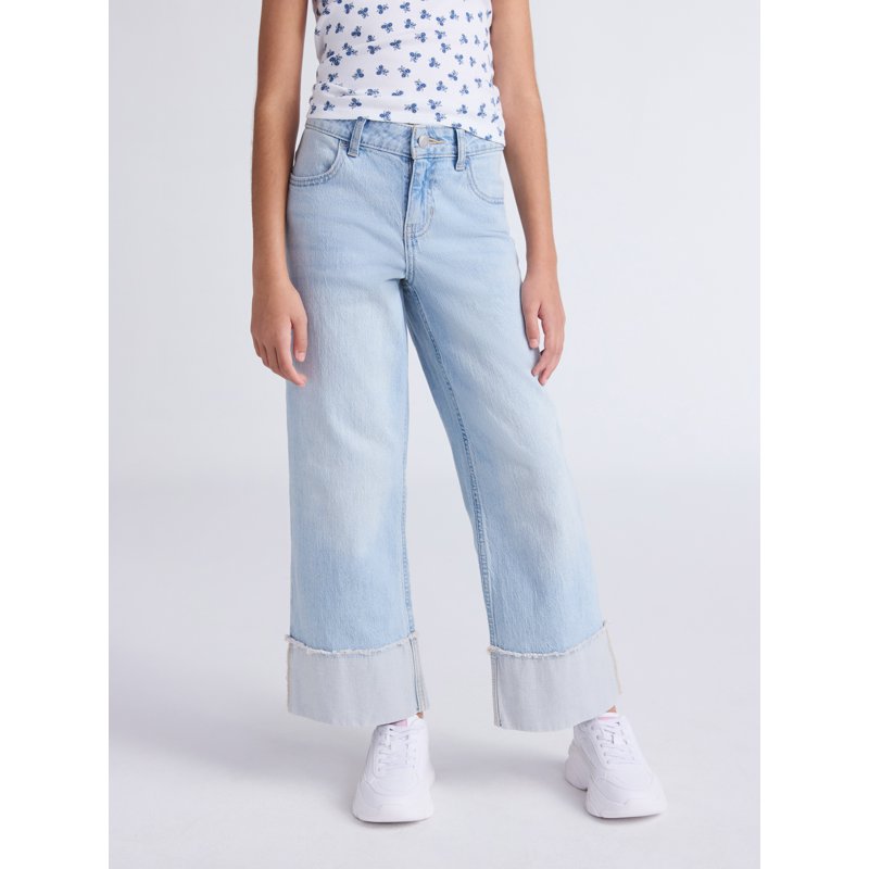 Weekend Academy Girls Cuffed Hem Jeans Sizes 5-18