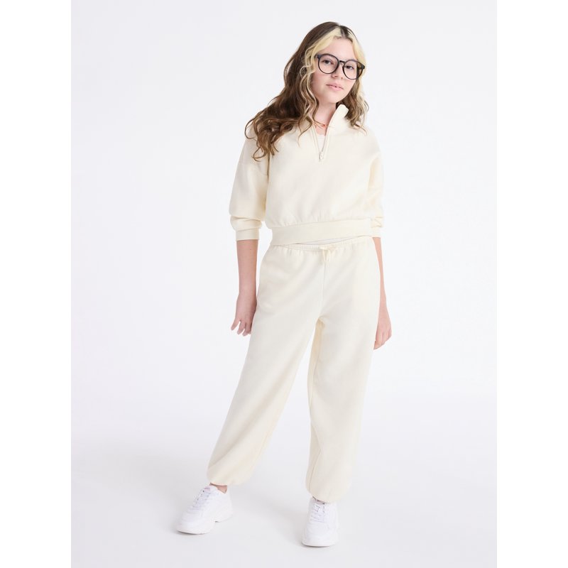 Weekend Academy Girls Fleece Quarter Zip Sweatshirt Sizes 4-18