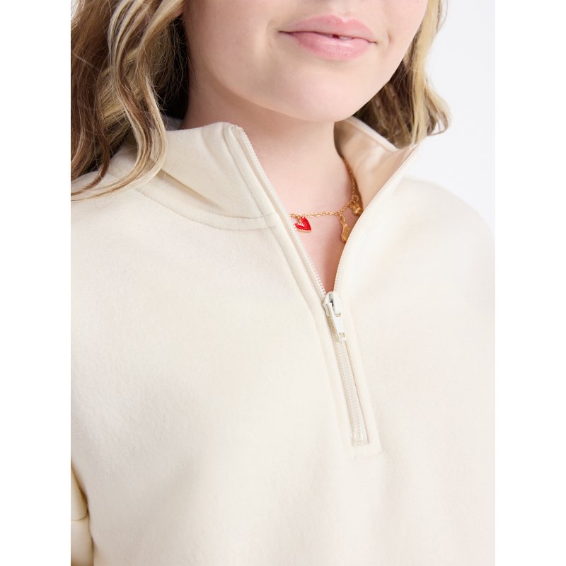 Weekend Academy Girls Fleece Quarter Zip Sweatshirt Sizes 4-18