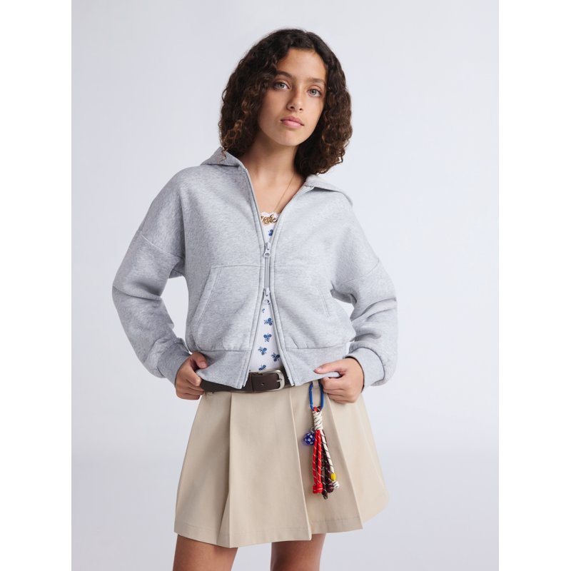 Weekend Academy Girls Hooded Full Zip Fleece Jacket Sizes 4-18