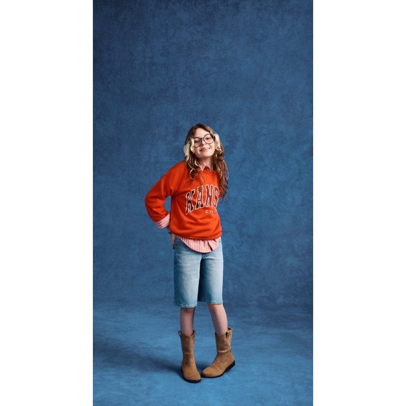 Weekend Academy Girls Long Sleeve Graphic Crewneck Sweatshirt Sizes 4-18