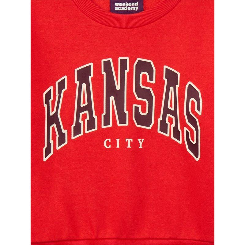 Weekend Academy Girls Long Sleeve Graphic Crewneck Sweatshirt Sizes 4-18