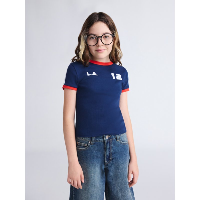 Weekend Academy Girls Short Sleeve Baby Tee Sizes 4-18