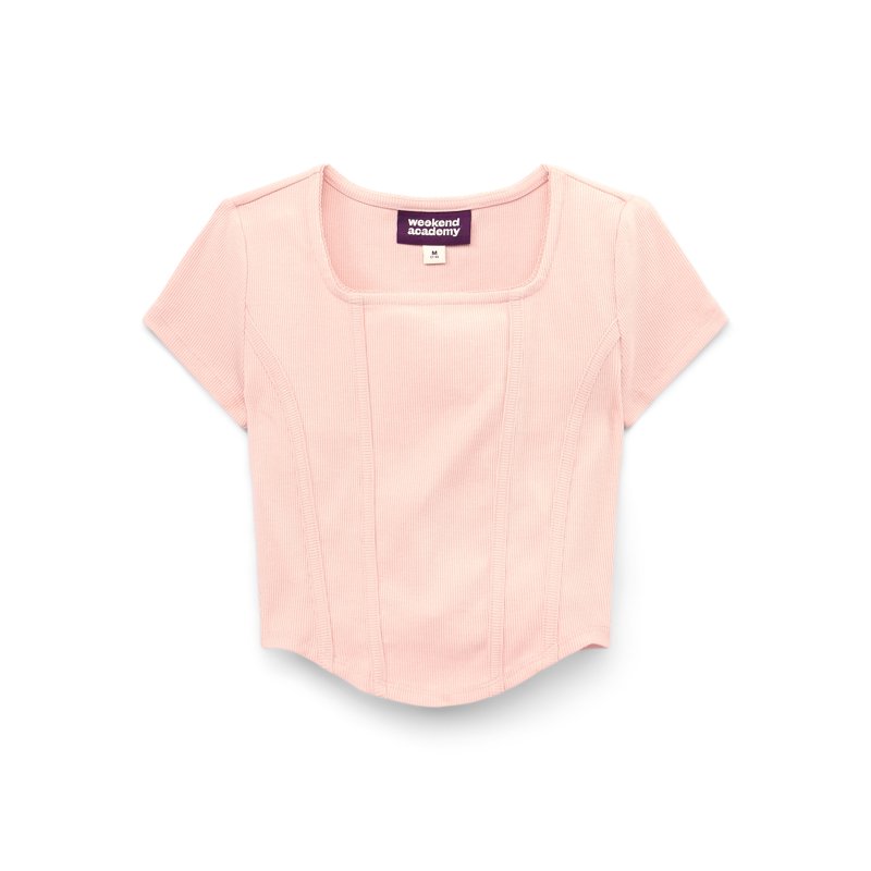 Weekend Academy Girls Short Sleeve Corset Top Sizes 4-18