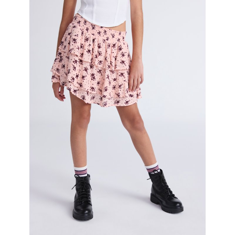 Weekend Academy Girls Tiered Ruffle Skirt Sizes 4-18
