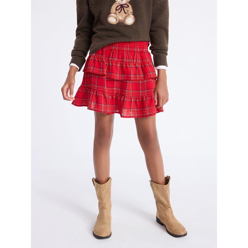 Weekend Academy Girls Tiered Ruffle Skirt Sizes 4-18