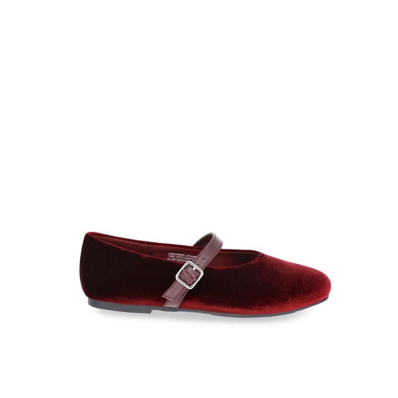 Weekend Academy Girls Velvet Ballet Flats
