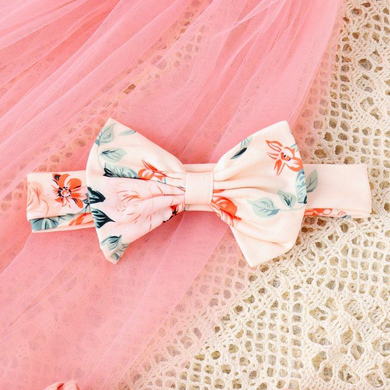 WIBACKER Newborn Baby Girl 4Pcs Outfit Infant Girl Outfits Long Sleeve Ruffle Romper + Floral Pants + Headband +Hat Set Clothes