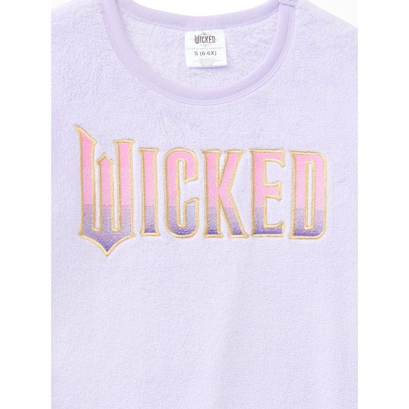 Wicked Girls Graphic Plush Sweatshirt With Embroidery Sizes 4-16
