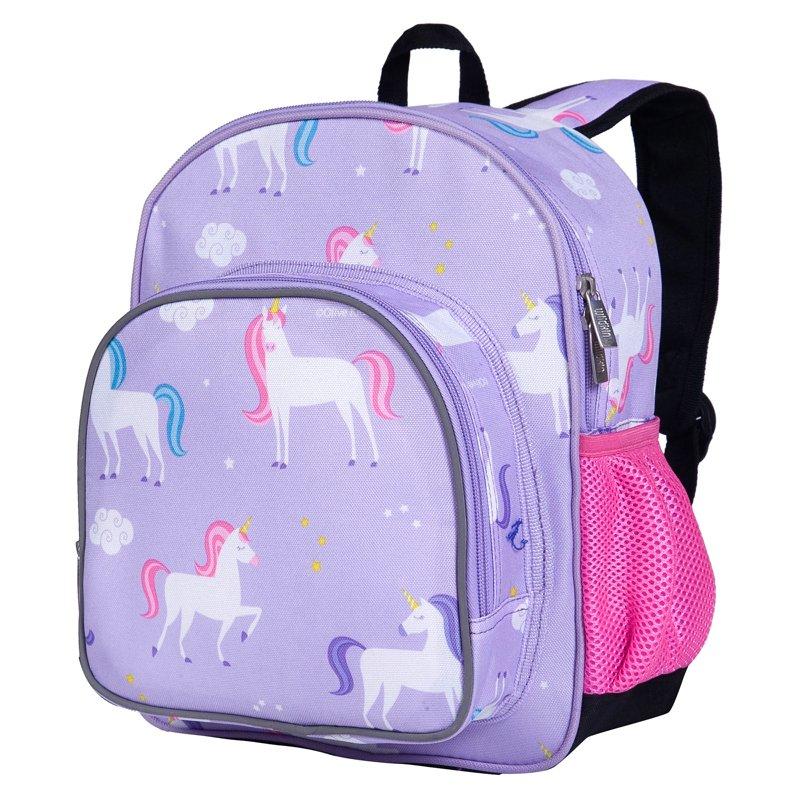 Wildkin Kids 12 Inch Backpack For Toddler Boys And Girls Insulated Front Pocket (Unicorn Purple)