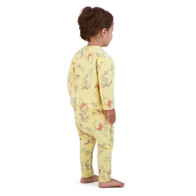 Winnie The Pooh Baby Boy 2 Piece Rib Pant Set Sizes 0/3 Months-24 Months