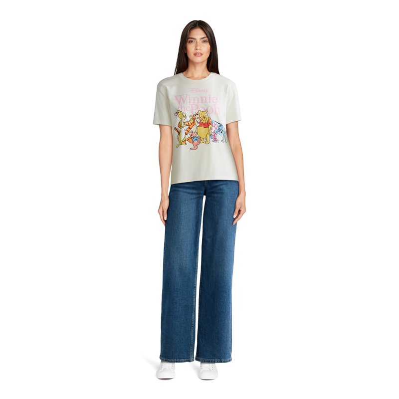 Winnie The Pooh Women’s Graphic Tee With Short Sleeves Sizes XXS-XXL