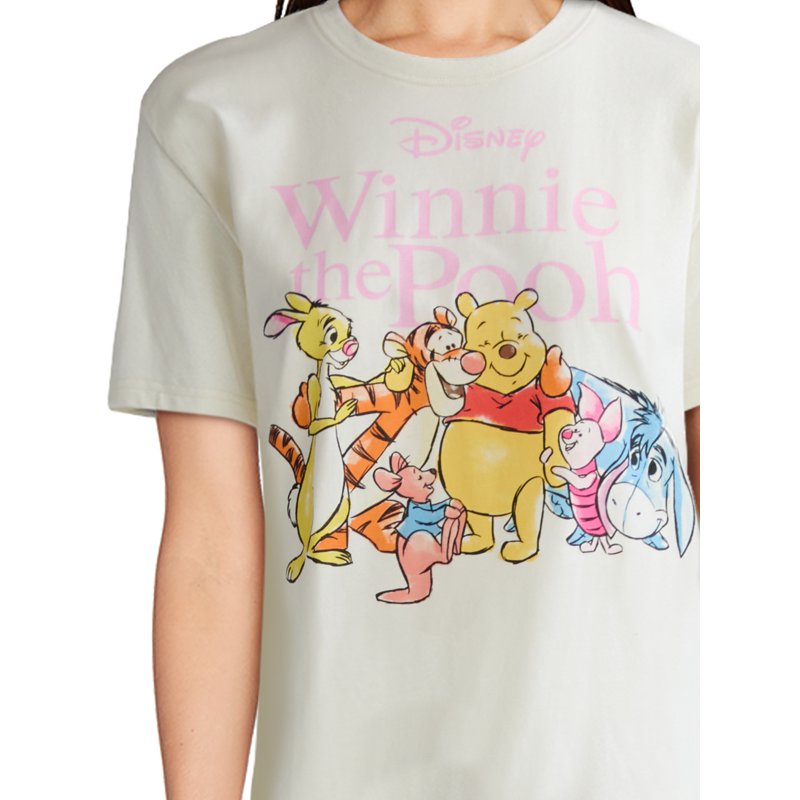Winnie The Pooh Women’s Graphic Tee With Short Sleeves Sizes XXS-XXL